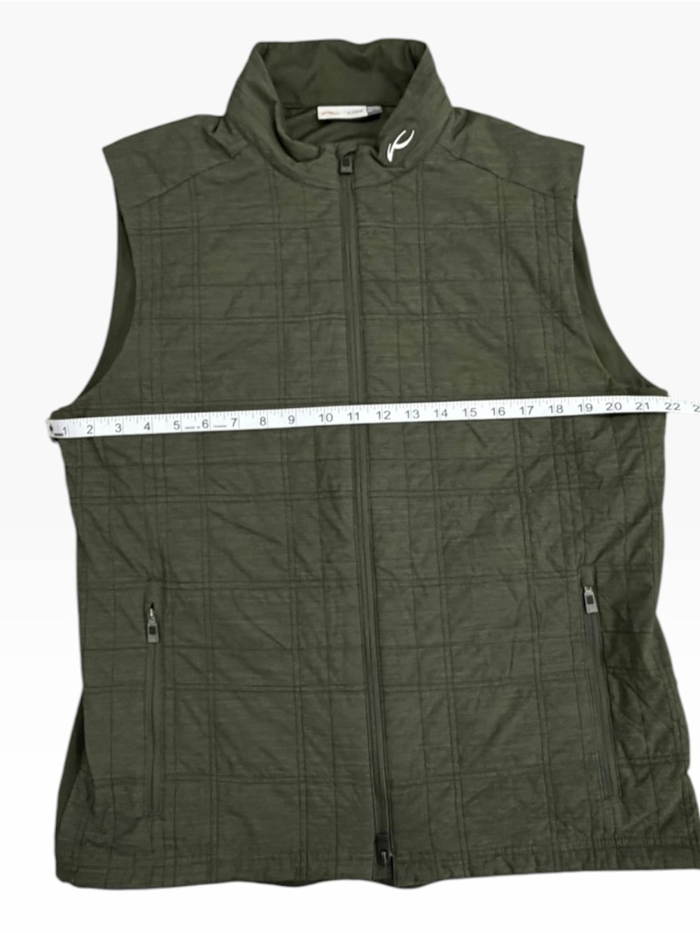 KJUS Men Rowan Insulated Quilted Vest Green Size XL Golf Outerwear - Picture 9 of 10